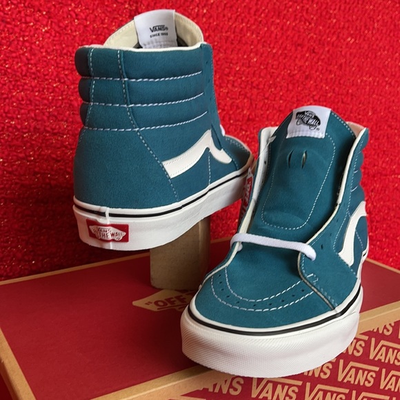Vans Sk8-Hi Blue Coral/True White MENS - Picture 10 of 16